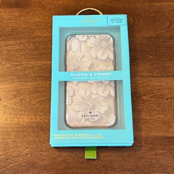 New in Box Kate Spade iphone 6.1 case floral with crystals - Picture 4 of 8